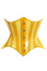Lavish Yellow Clear Curvy Underbust Waist Cincher Corset
